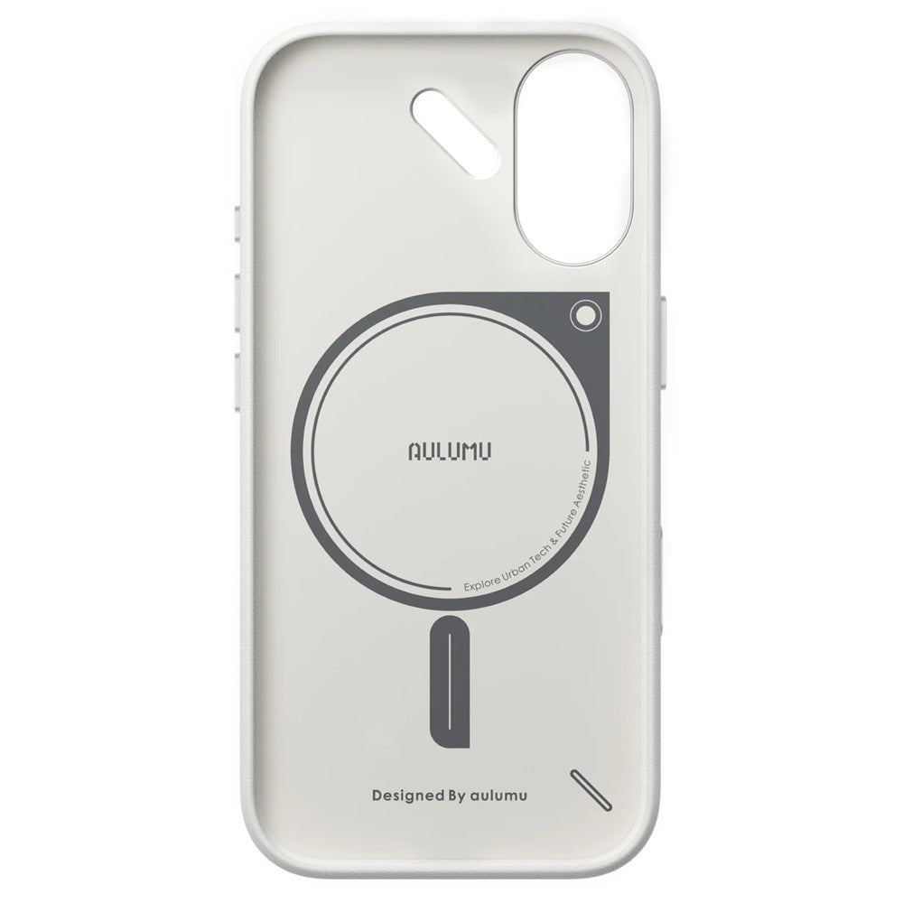 AULUMU A17 til iPhone 17 Magnetisk Cover Biologisk Nedbrydeligt Vegansk Læder + PC Telefoncover