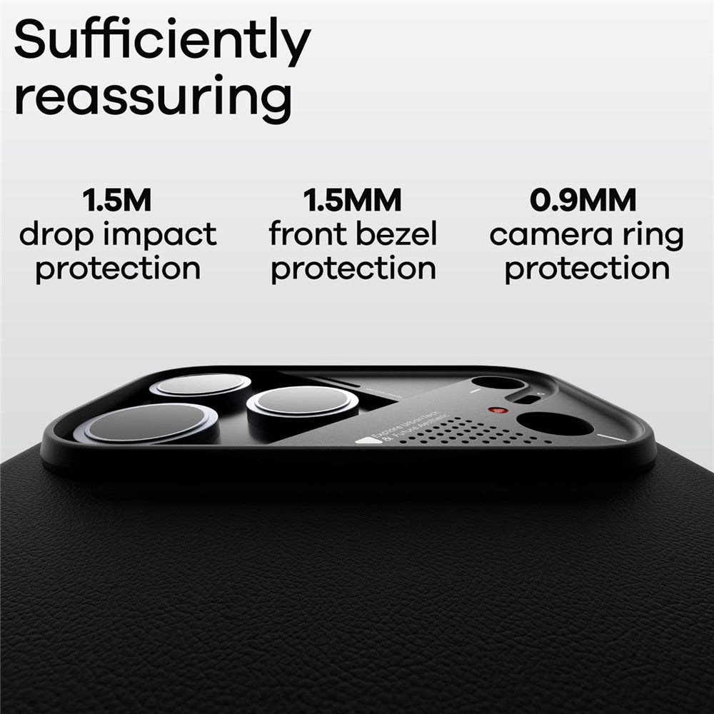 AULUMU A17 for iPhone Air Magnetic Case Biodegradable Vegan Leather + PC Phone Cover