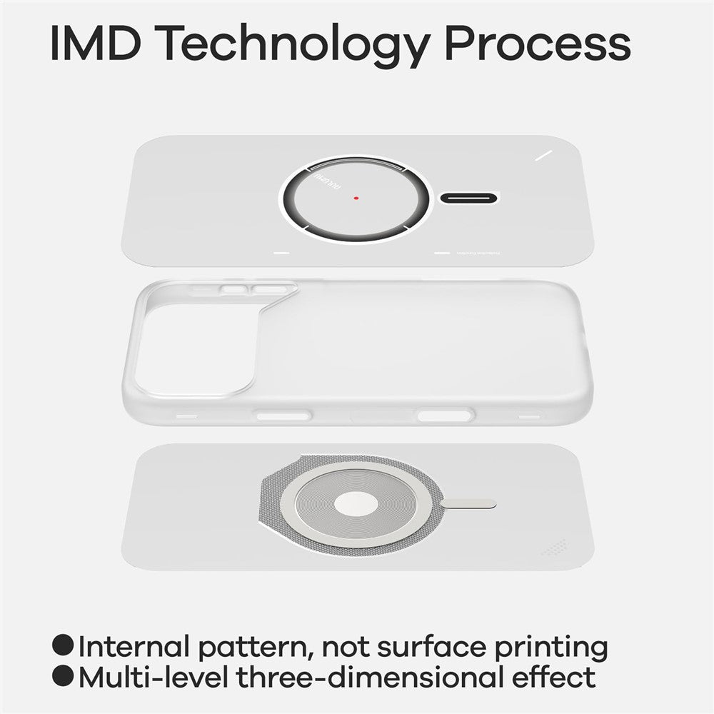 AULUMU A17 For iPhone 17 Pro Max Magnetic Case Superconductive Cooling IMD TPU Phone Cover with Color Changing Indicator