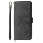 Til Motorola Edge 70 Pro 5G Pung Etui Blomstermønster PU Læder Telefoncover med Rem