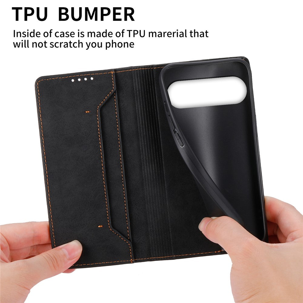For Google Pixel 11 Pro XL Wallet Case RFID Blocking PU Leather Phone Cover