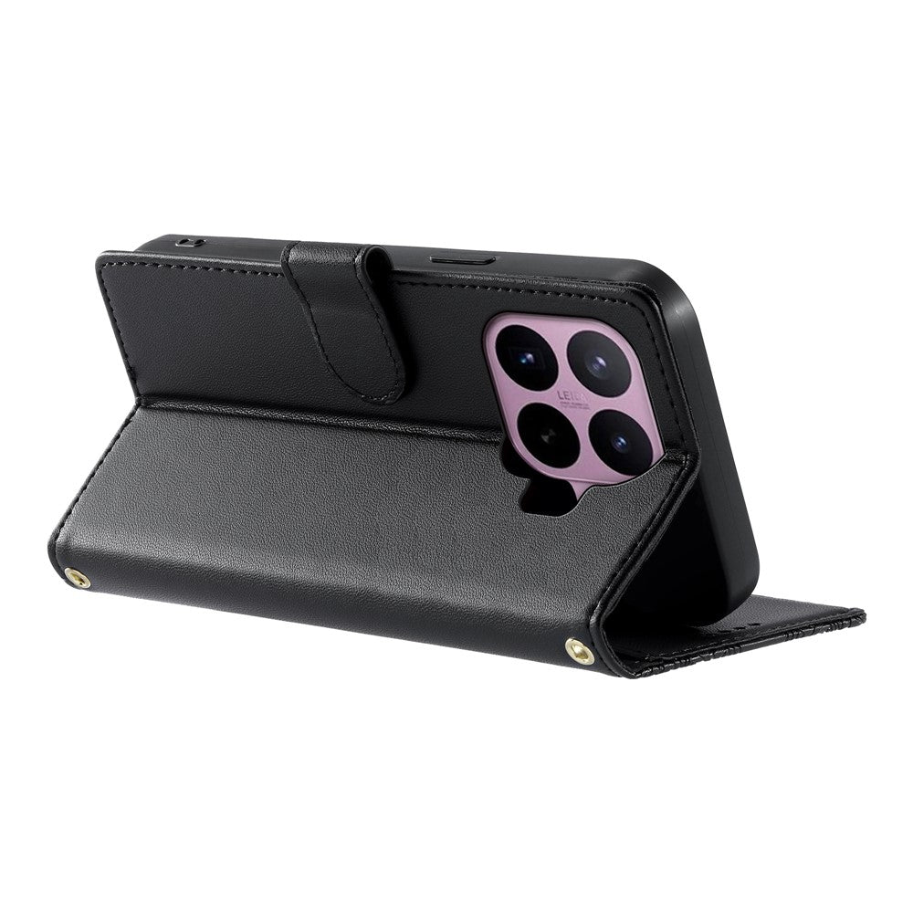 For Xiaomi 17T Pro Case Embossed Totem Leather Flip Wallet Phone Cover with Wrist Strap