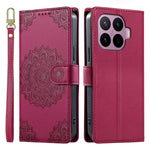 For Xiaomi 17T Pro Case Embossed Totem Leather Flip Wallet Phone Cover with Wrist Strap