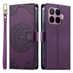 For Xiaomi 17T Pro Case Embossed Totem Leather Flip Wallet Phone Cover with Wrist Strap