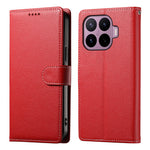For Xiaomi 17T Case Magnetic Snap Litchi Texture Leather Wallet Phone Cover with Wrist Strap