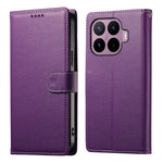 For Xiaomi 17T Case Magnetic Snap Litchi Texture Leather Wallet Phone Cover with Wrist Strap