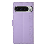 For Google Pixel 11 Pro XL Wallet Case Rhombus Stitching Stand Leather Phone Cover with Long   /   Short Strap