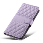 For Xiaomi 17T Wallet Case Rhombus Stitching Stand Leather Phone Cover with Long   /   Short Strap