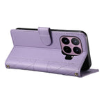 For Xiaomi 17T Pro Wallet Case Rhombus Stitching Stand Leather Phone Cover with Long / Short Strap