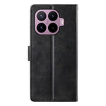 For Xiaomi 17T Pro Case Stand Wallet Calf Texture PU Leather Flip Phone Cover with Wrist Strap