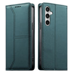 For Samsung Galaxy S26 FE Wallet Stand Case Line Splicing TPU PU Leather Phone Cover