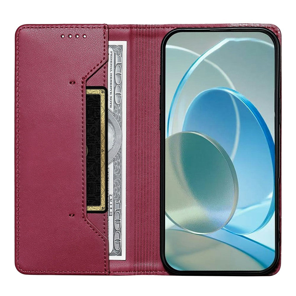 For Samsung Galaxy S26 FE Wallet Stand Case Line Splicing TPU PU Leather Phone Cover