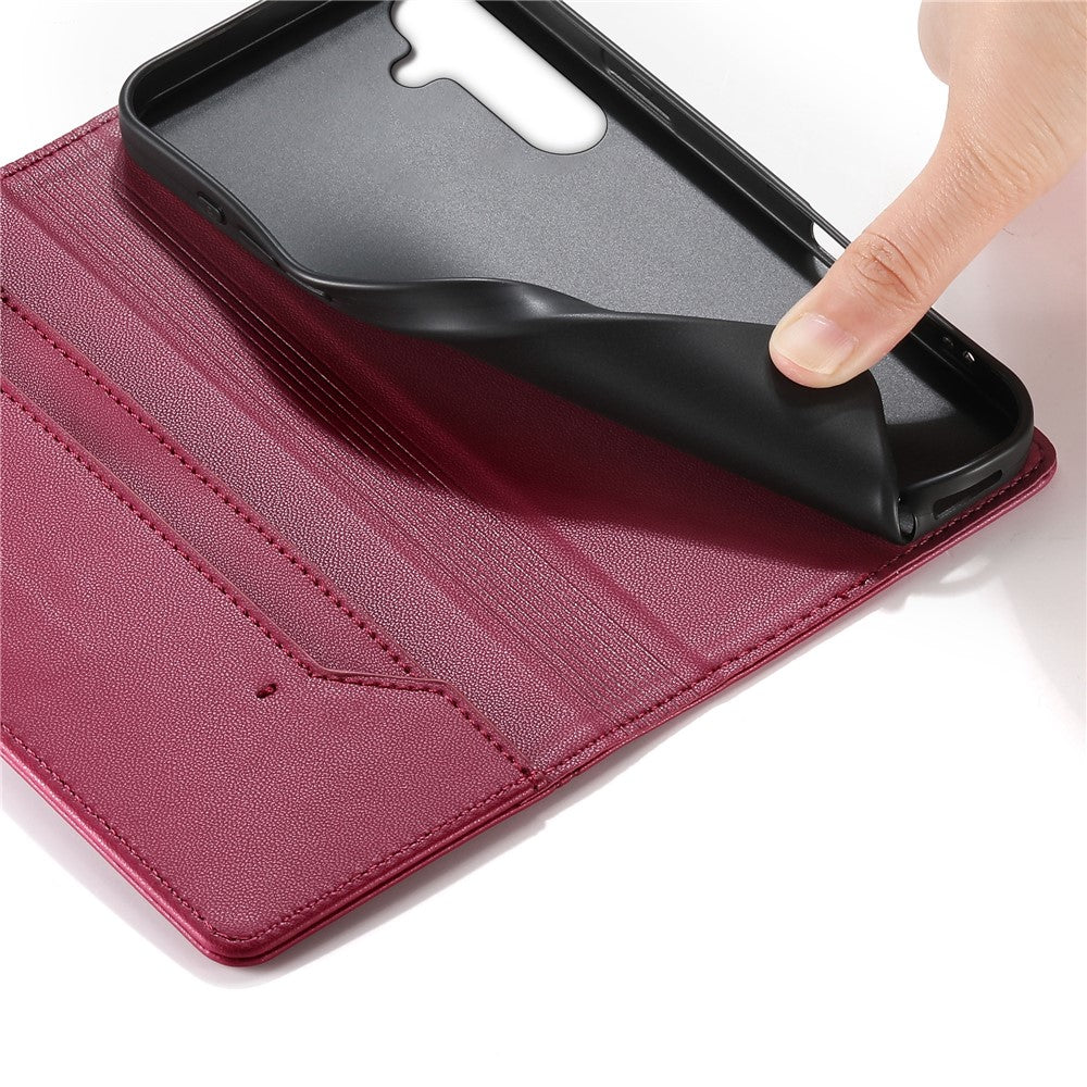 For Samsung Galaxy S26 FE Wallet Stand Case Line Splicing TPU PU Leather Phone Cover