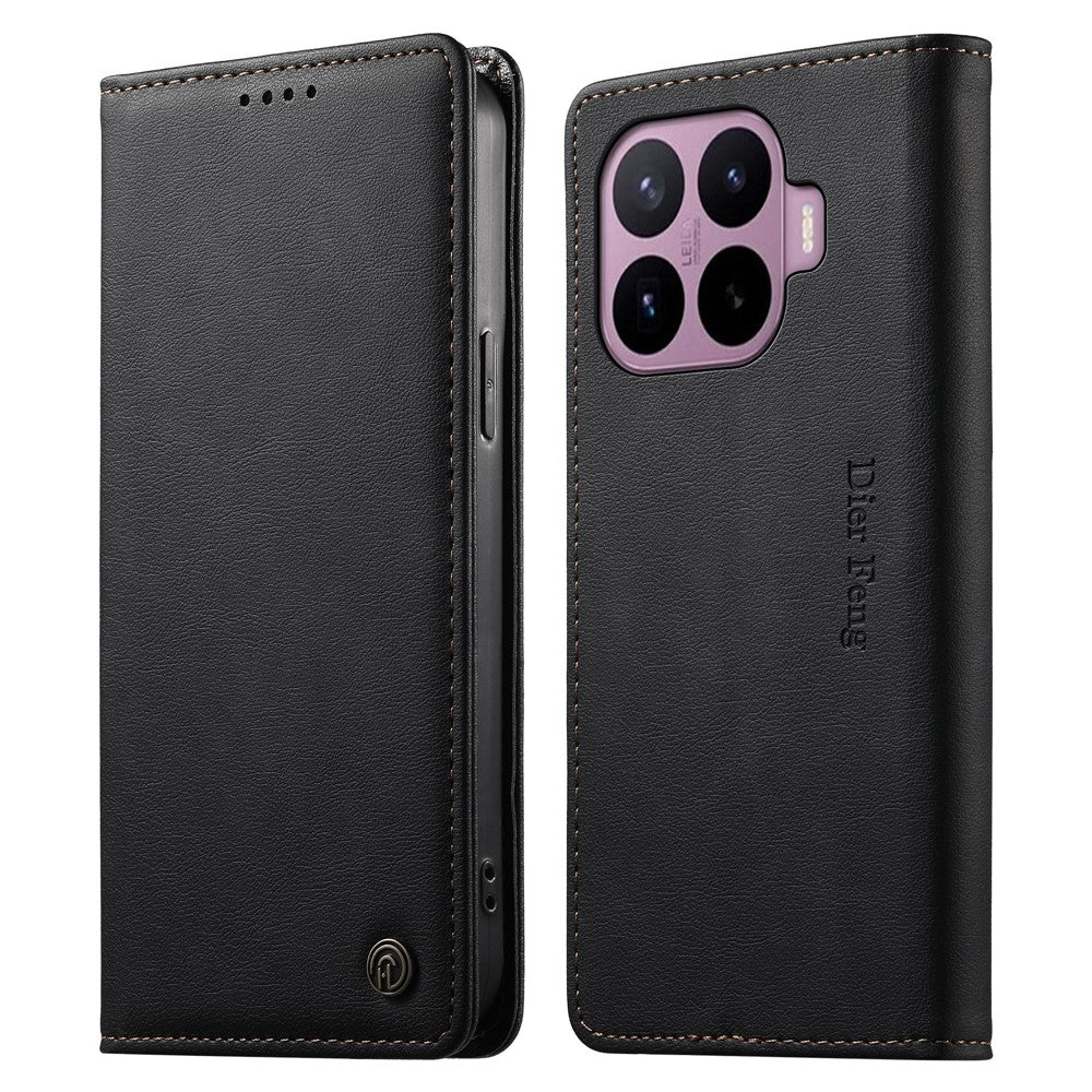 DIERFENG DF-019 for Xiaomi 17T Pro Leather Wallet Case Magnetic Flip Cover with Card Slots RFID Blocking