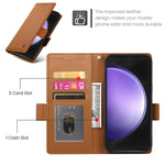 Til Samsung Galaxy S26 FE Stand Cover i PU-læder med pung