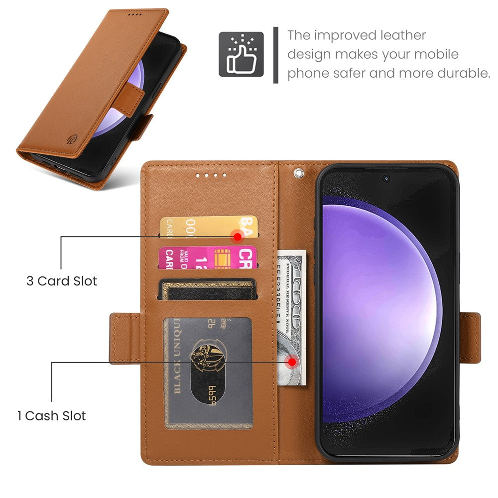 Til Samsung Galaxy S26 FE Stand Cover i PU-læder med pung