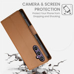 Til Samsung Galaxy S26 FE Stand Cover i PU-læder med pung