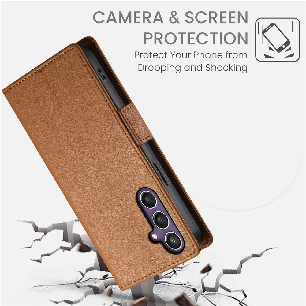 Til Samsung Galaxy S26 FE Stand Cover i PU-læder med pung