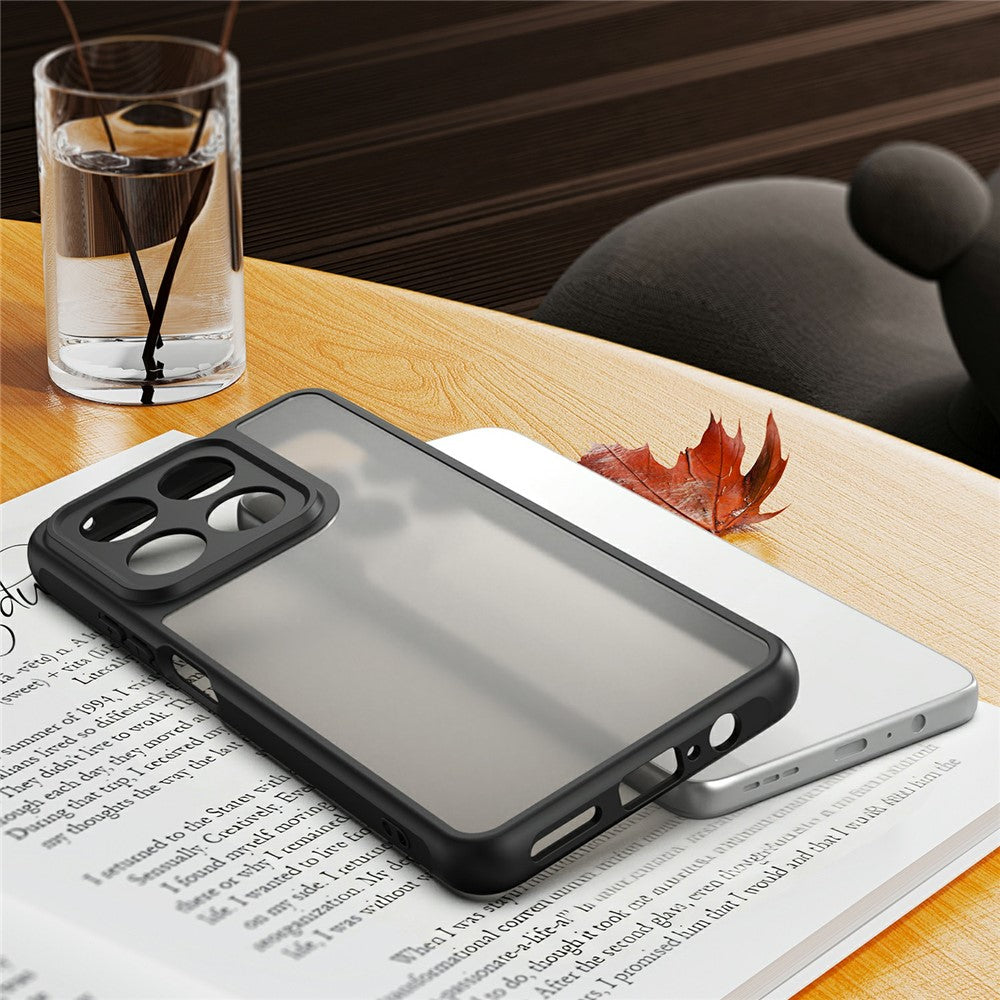 Motorola Moto G37 5G / G37 Power 5G / G47 5G-mobilcover, stødsikkert, med airbags, matteret gennemsigtig PC + TPU-bagside