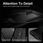 For Samsung Galaxy A27 5G TPU Case Protective Phone Cover Carbon Fiber Texture Brushed