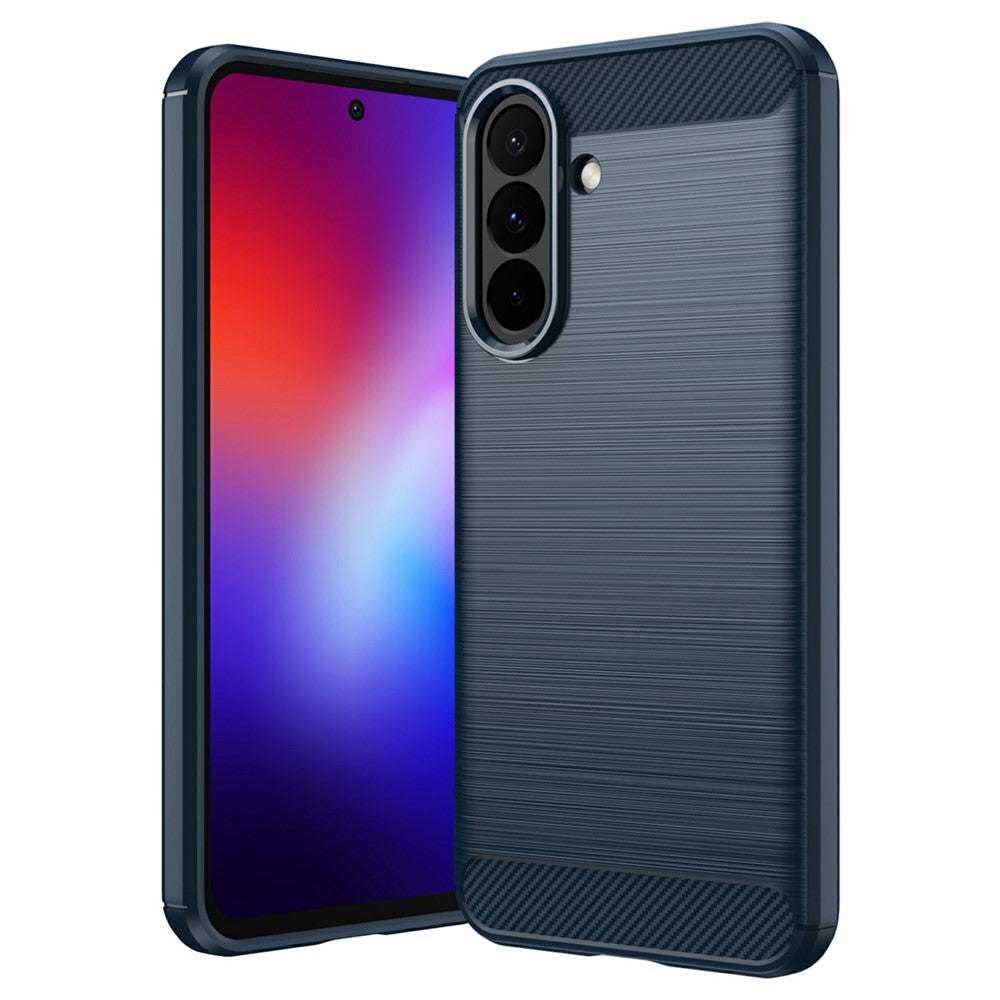 For Samsung Galaxy A27 5G TPU Case Protective Phone Cover Carbon Fiber Texture Brushed