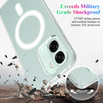 Gennemsigtigt magnetisk mobilcover i TPU + akryl med bagside til Oppo A6x 5G / Oppo A6t 4G / Oppo A6t 5G / Oppo K14x 5G / Oppo A6k 5G / Oppo A6 5G / Oppo A6 4G / Oppo A6t Pro 4G / Oppo K14 5G / Oppo A6s 4G / OPPO A6s 5G / Oppo A6x 4G