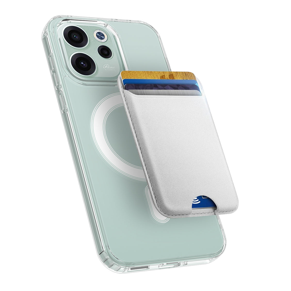Oppo Reno15 FS 5G / Oppo Reno15 F 5G gennemsigtigt magnetisk mobilcover med TPU + akryl-bagside