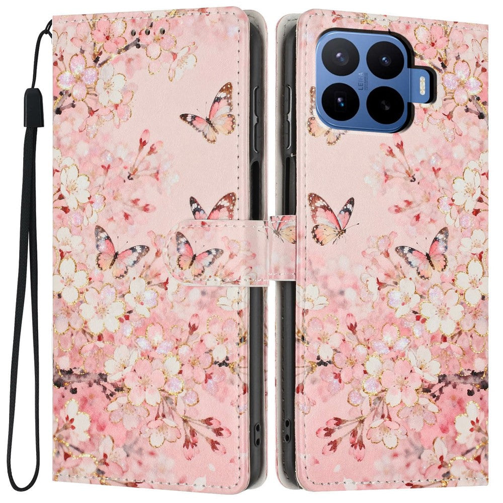 For Xiaomi 17T Pro Wallet Case Pattern Printing PU Leather Stand Flip Phone Cover with Wrist Strap