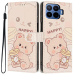 For Xiaomi 17T Pro Wallet Case Pattern Printing PU Leather Stand Flip Phone Cover with Wrist Strap