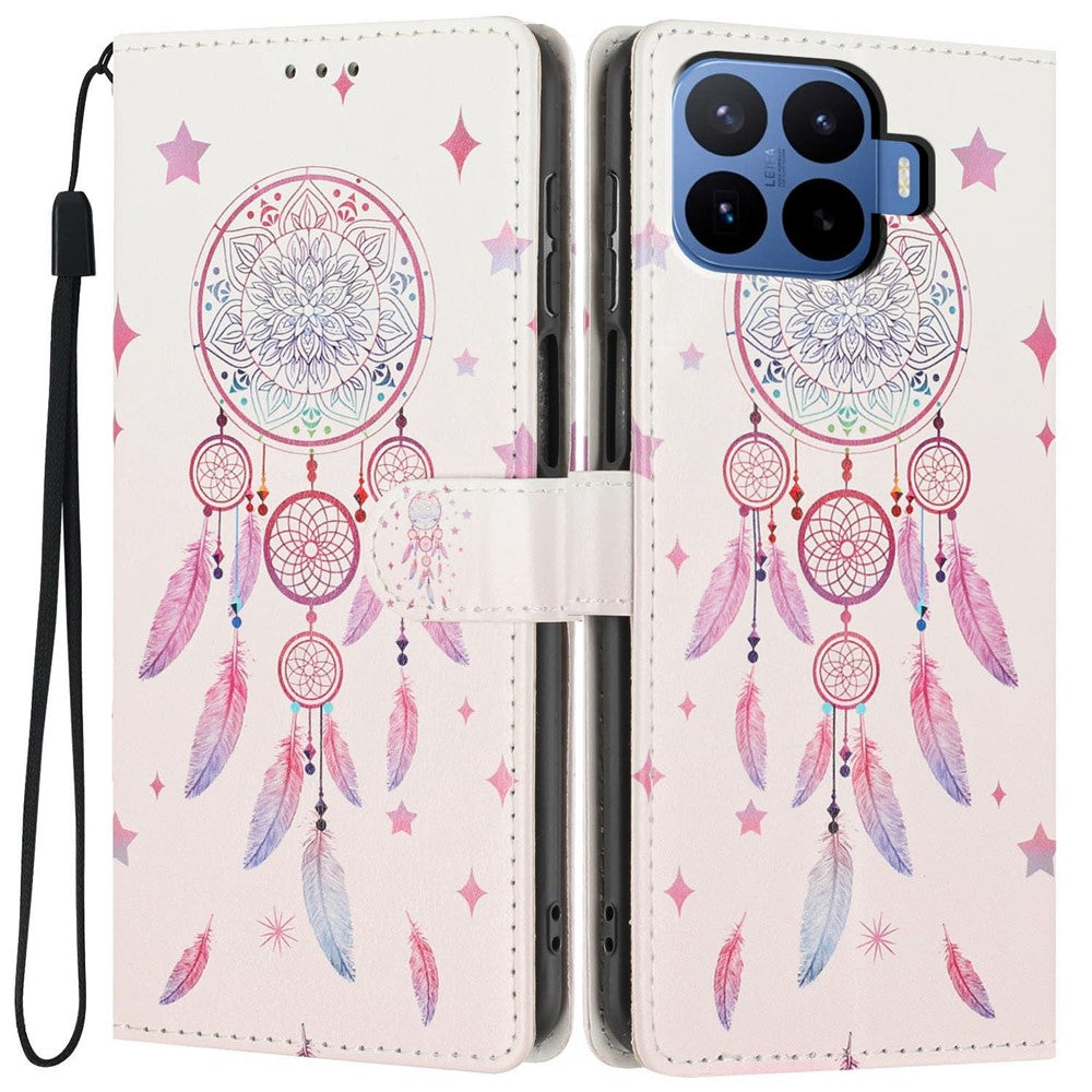 For Xiaomi 17T Pro Wallet Case Pattern Printing PU Leather Stand Flip Phone Cover with Wrist Strap