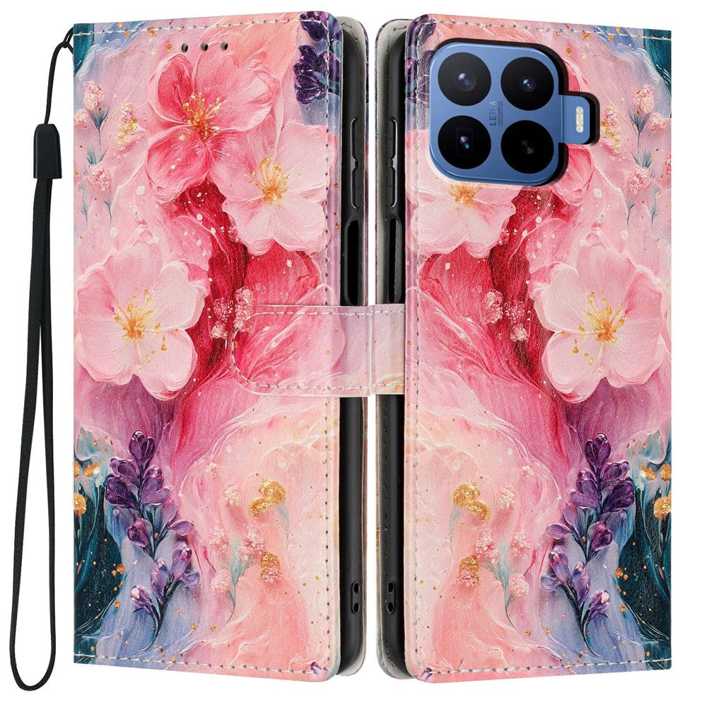 For Xiaomi 17T Pro Wallet Case Pattern Printing PU Leather Stand Flip Phone Cover with Wrist Strap