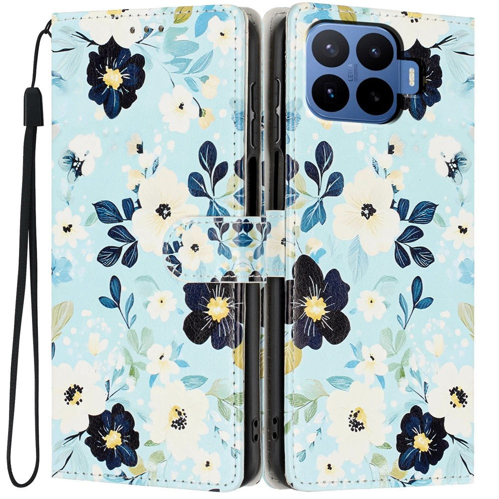 For Xiaomi 17T Pro Wallet Case Pattern Printing PU Leather Stand Flip Phone Cover with Wrist Strap