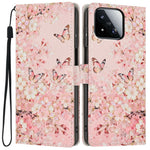 For Xiaomi 17 Max Wallet Case Pattern Printing PU Leather Stand Flip Phone Cover with Wrist Strap