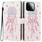 For Xiaomi 17 Max Wallet Case Pattern Printing PU Leather Stand Flip Phone Cover with Wrist Strap