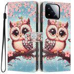 For Xiaomi 17 Max Wallet Case Pattern Printing PU Leather Stand Flip Phone Cover with Wrist Strap