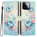 For Xiaomi 17 Max Wallet Case Pattern Printing PU Leather Stand Flip Phone Cover with Wrist Strap