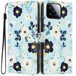 For Xiaomi 17 Max Wallet Case Pattern Printing PU Leather Stand Flip Phone Cover with Wrist Strap