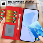 For Xiaomi 17T Wallet Case with Strap / Multiple Card Slots Solid Color Leather Stand Phone Cover