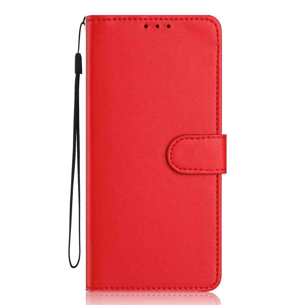 For Xiaomi 17T Wallet Case with Strap / Multiple Card Slots Solid Color Leather Stand Phone Cover