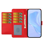 Xiaomi 17 Max Plånboksfodral med Rem / Flera Kortfack Enfärgat Läderfodral i Läder