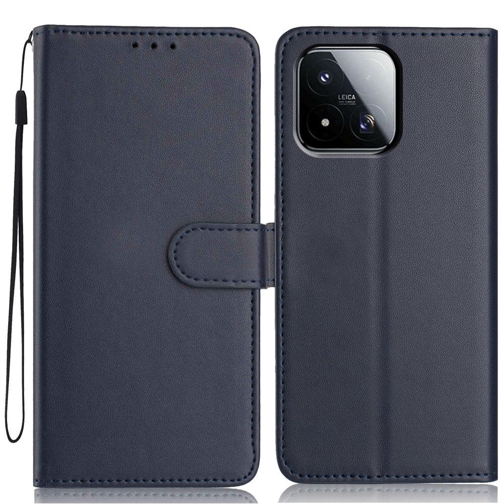 Xiaomi 17 Max Plånboksfodral med Rem / Flera Kortfack Enfärgat Läderfodral i Läder