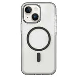 For iPhone 15 Magnetic Case Clear PC TPU TPE Shockproof Cover Compatible with MagSafe