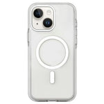 For iPhone 15 Magnetic Case Clear PC TPU TPE Shockproof Cover Compatible with MagSafe