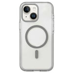 For iPhone 15 Magnetic Case Clear PC TPU TPE Shockproof Cover Compatible with MagSafe