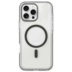 Til iPhone 16 Pro Magnetisk Cover Klar PC TPU TPE Stødsikkert Cover Kompatibelt med MagSafe