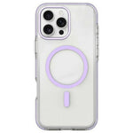 Til iPhone 16 Pro Magnetisk Cover Klar PC TPU TPE Stødsikkert Cover Kompatibelt med MagSafe