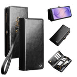 QIALINO til Samsung Galaxy S26 Ultra Etui i Spaltlæder, Aftageligt 2-i-1 Pung Telefoncover med Lang Rem og Håndledsrem