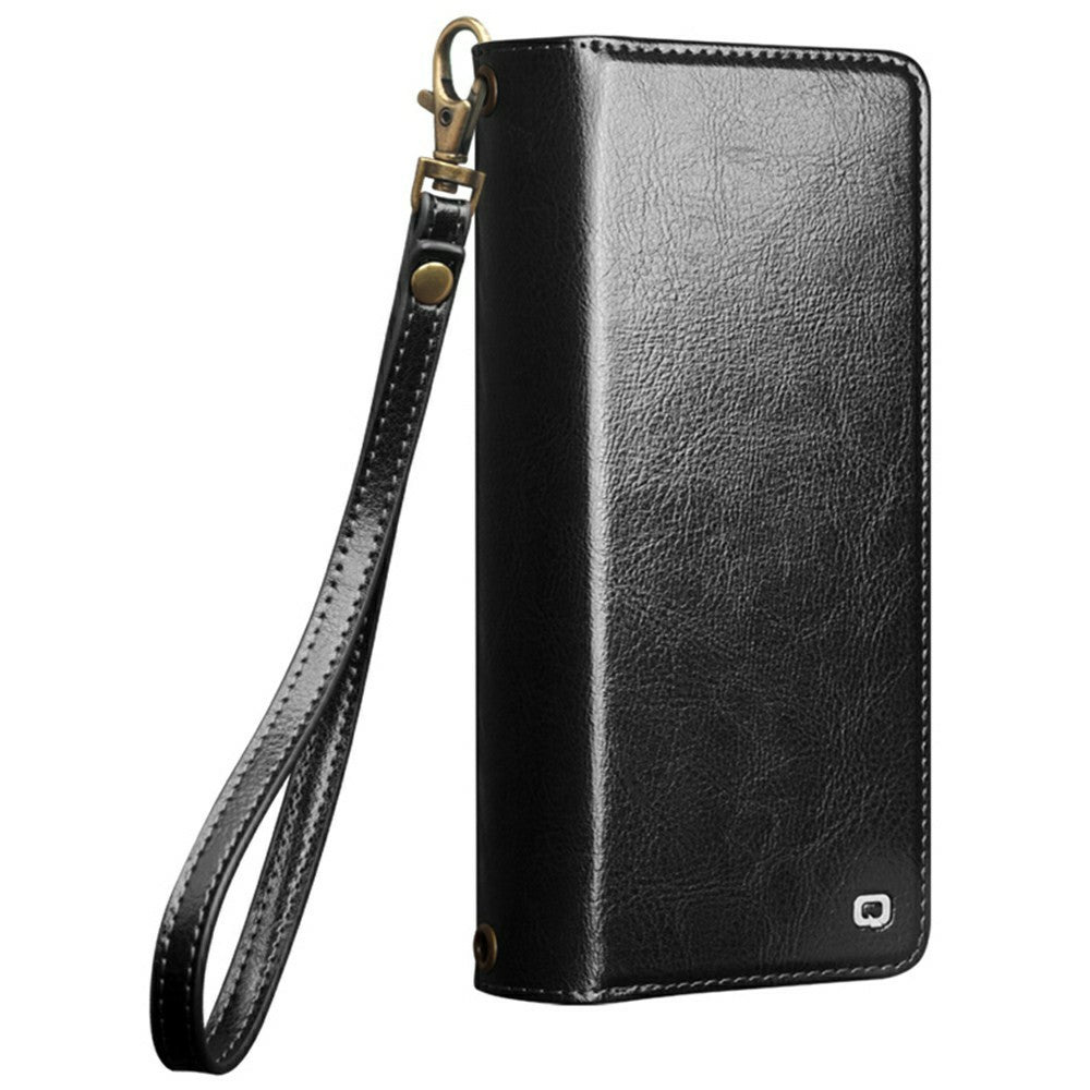 QIALINO til Samsung Galaxy S26 Ultra Etui i Spaltlæder, Aftageligt 2-i-1 Pung Telefoncover med Lang Rem og Håndledsrem