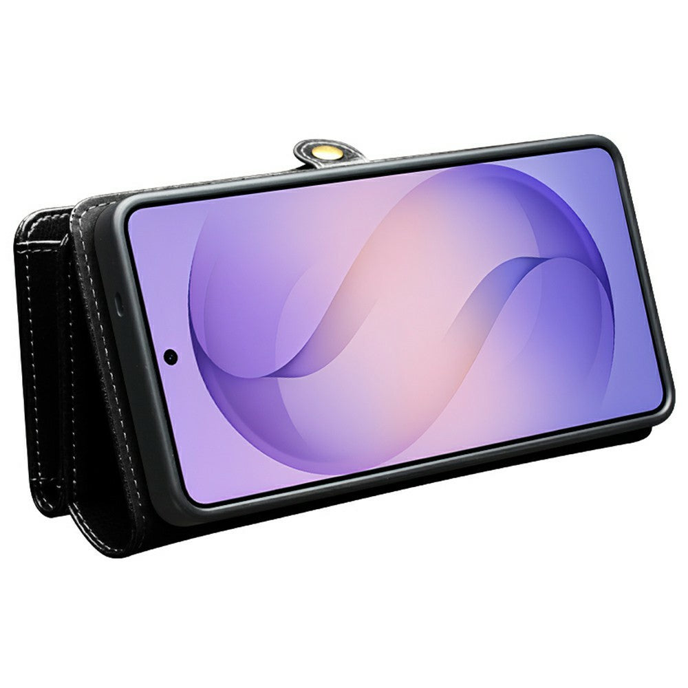 QIALINO til Samsung Galaxy S26 Ultra Etui i Spaltlæder, Aftageligt 2-i-1 Pung Telefoncover med Lang Rem og Håndledsrem