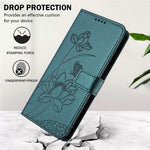 For Motorola Edge 70 Pro 5G Case Wallet Stand Lotus Imprint Leather Phone Cover with Wrist Strap
